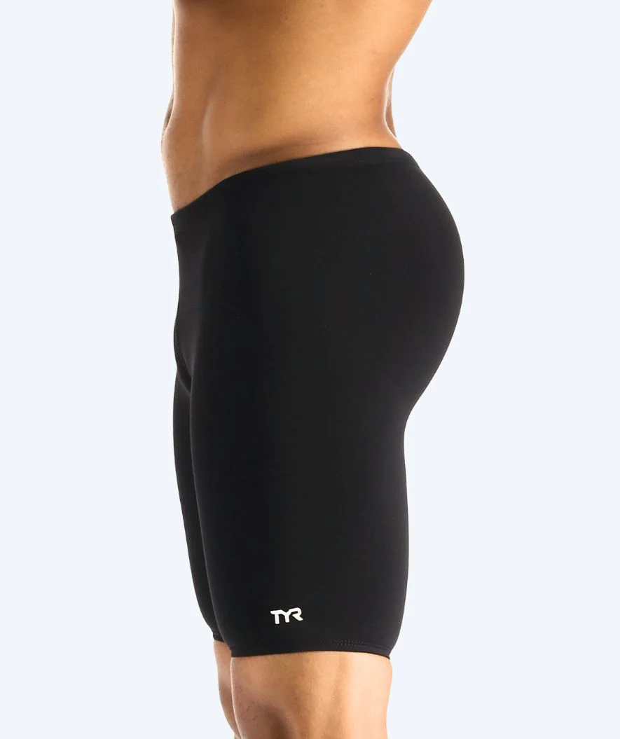 TYR długie kąpielówki dla mężczyzn - Durafast Elite Solid - Czarny - Image 4