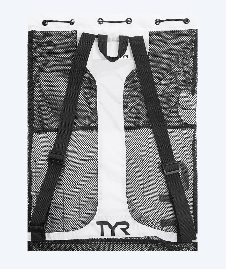 TYR siatka pływacka - Big Mesh Mummy 40L - Biały/Czarny - Image 2