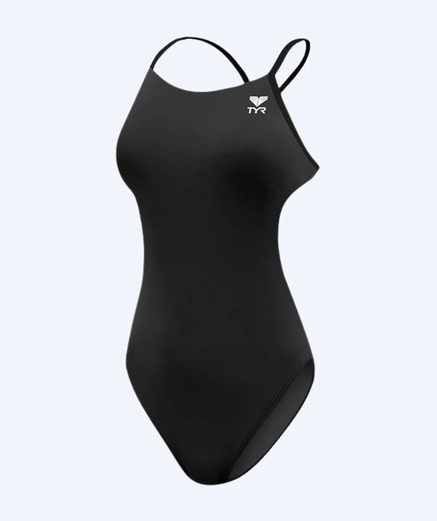TYR strój kąpielowy dla kobiet - Durafast Elite Cut - Czarny - Image 3