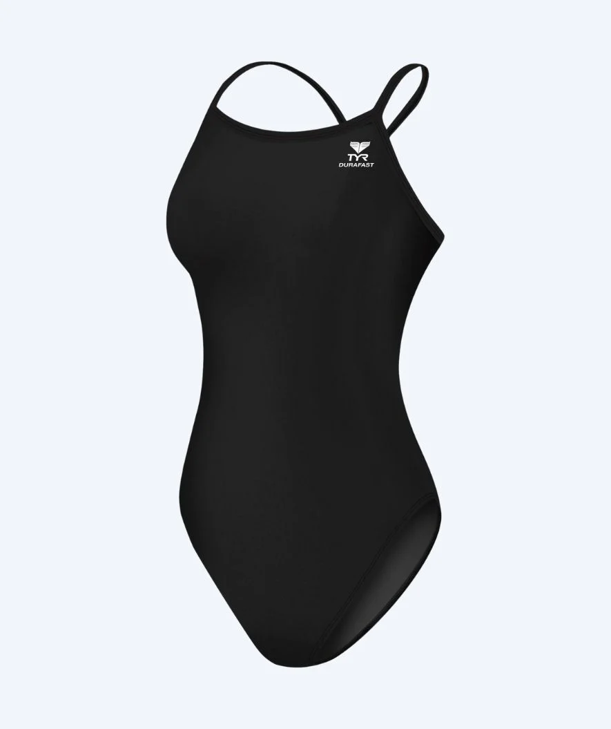TYR strój kąpielowy dla kobiet - Durafast Elite Solid Diamondfit - Czarny - Image 3