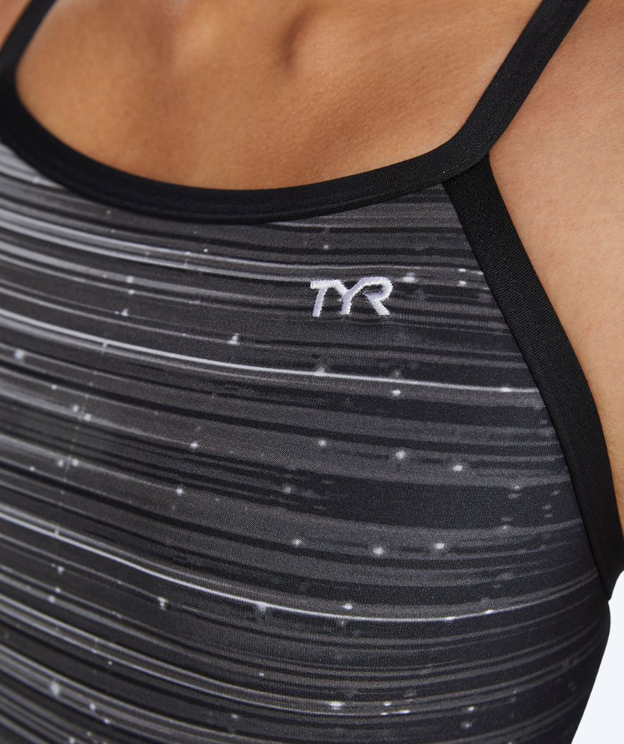 TYR strój kąpielowy dla kobiet - Durafast Elite Speedwarp - Czarny/szary - Image 5