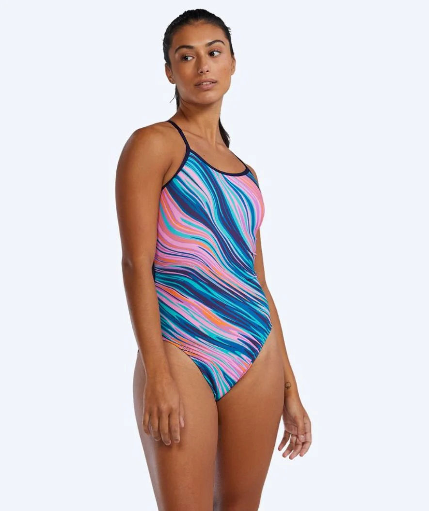 TYR strój kąpielowy dla kobiet - Riptidal Trinityfit - Różowy/niebieski - Image 5