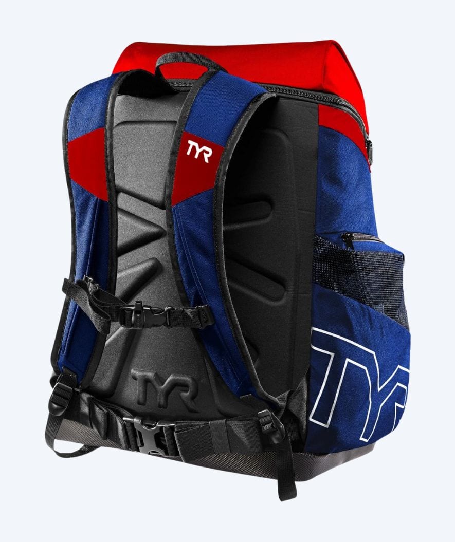 TYR torba pływacka - Alliance Team 45L - Ciemnoniebieski/czerwony - Image 2