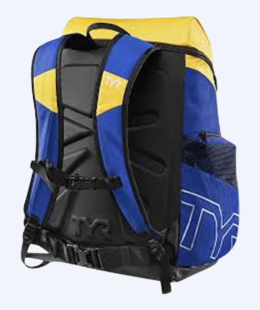 TYR torba pływacka - Alliance Team 45L - Niebieski/zółty - Image 2