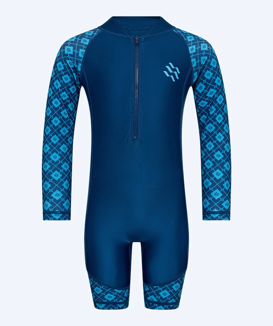 Watery kombinezon UV dla dzieci - Athena Langærmet Rashguard - Ciemnoniebieski - Image 3