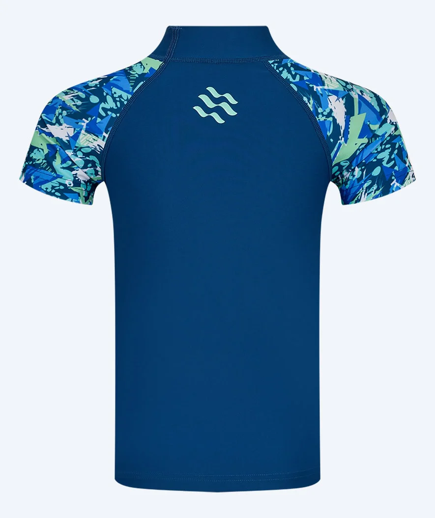 Watery koszulka UV dla dzieci - Katsu Kortærmet Rashguard - Jasnoniebieski/ciemnoniebieski - Image 2