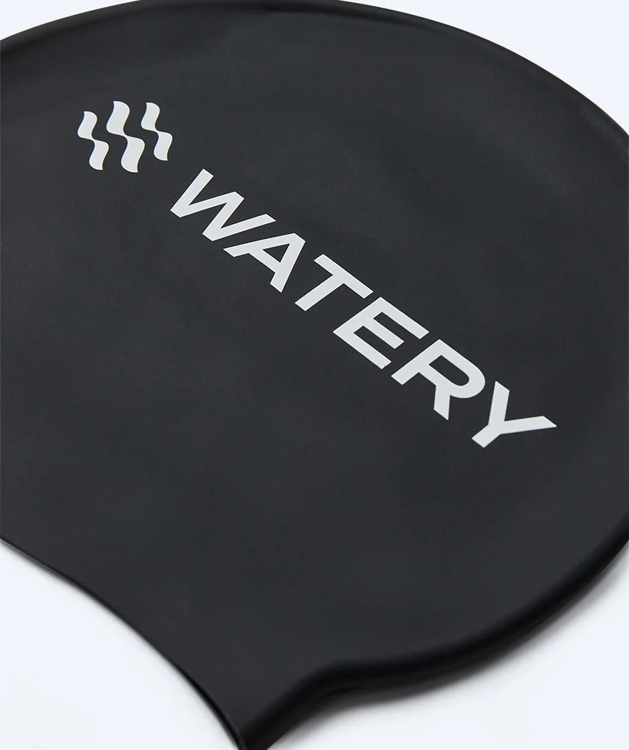 Watery czepek do pływania dla dzieci (3-10) - Signature - Czarny - Image 2