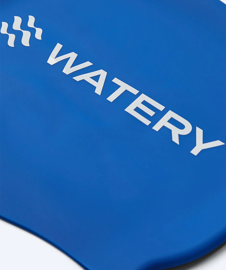 Watery czepek do pływania dla dzieci (3-10) - Signature - Królewskie Niebieski - Image 2