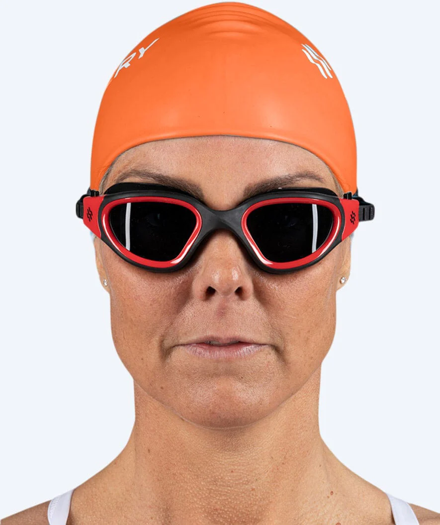 Watery czepek do pływania na długie włosy - Signature - Pomarańczowy - Image 6