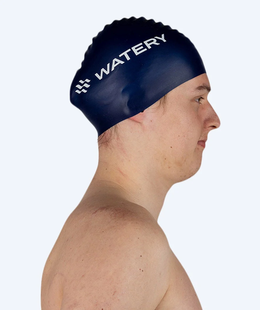 Watery czepek do pływania (od 10 lat) - Signature - Ciemnoniebieski - Image 7