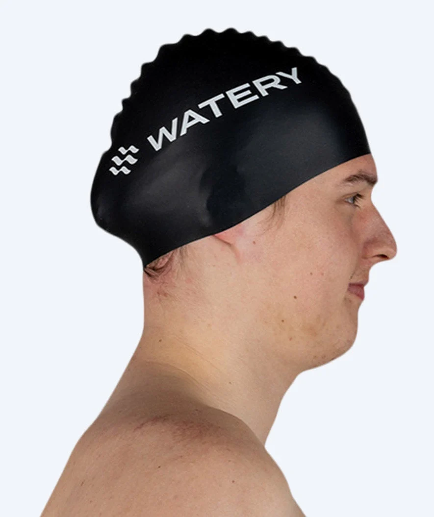 Watery czepek do pływania (od 10 lat) - Signature - Czarny - Image 7