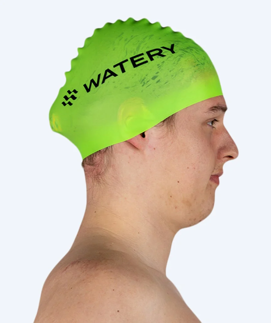 Watery czepek do pływania (od 10 lat) - Signature - Fluo zielony - Image 7