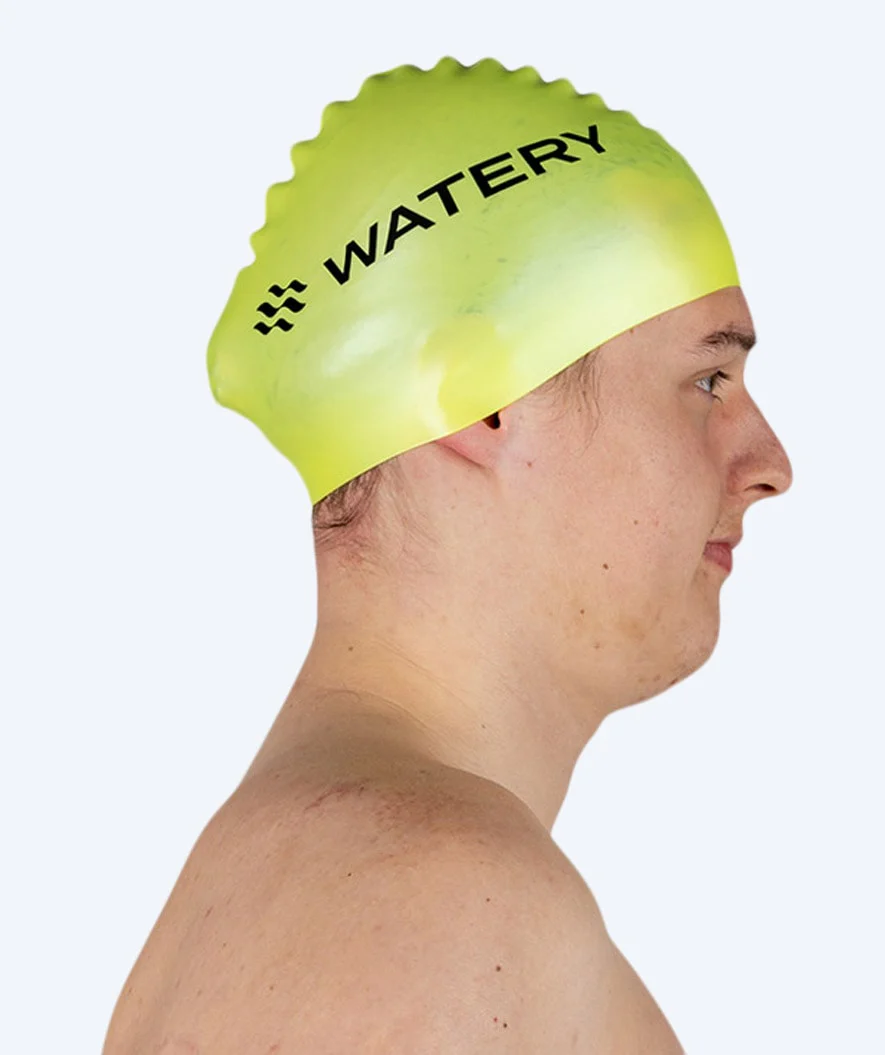 Watery czepek do pływania (od 10 lat) - Signature - Fluo Żółty - Image 7