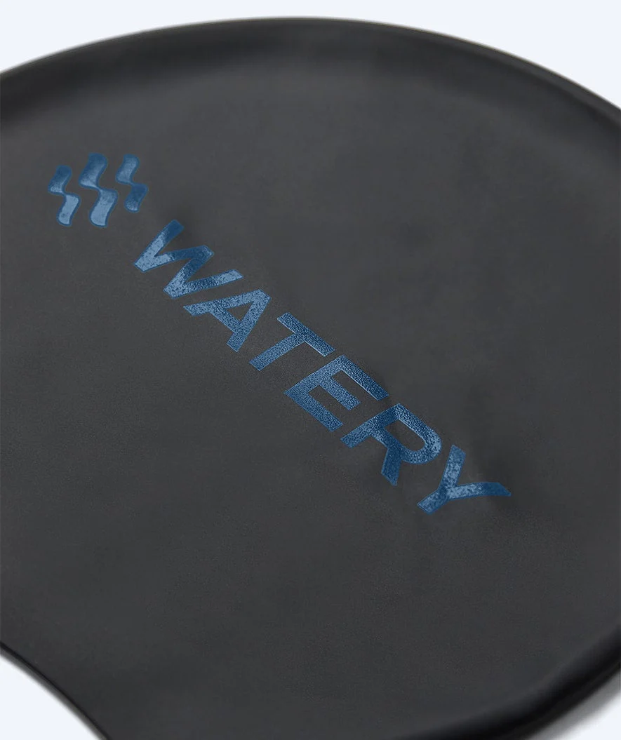 Watery czepek do pływania - Signature Metallic - Czarny/niebieski - Image 2