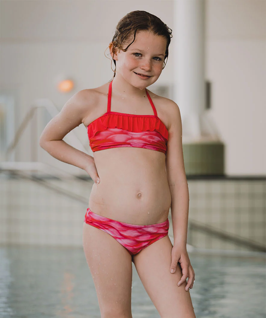 Watery dół od bikini syrenka dziewczęcy - Pink Blush - Image 4