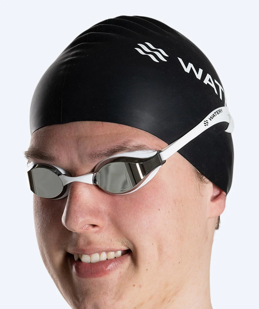 Watery Elite okulary do pływania - Poseidon Mirror - Biały/Srebrny - Image 22