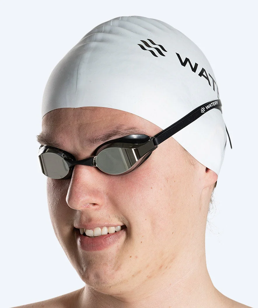 Watery Elite okulary do pływania - Poseidon Mirror - Czarny/srebrny - Image 10