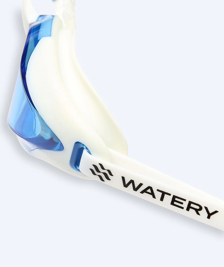 Watery Elite okulary do pływania - Poseidon Ultra - Biały/niebieski - Image 4