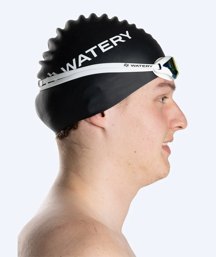 Watery Elite okulary do pływania - Poseidon Ultra Mirror - Biały/złoty - Image 10