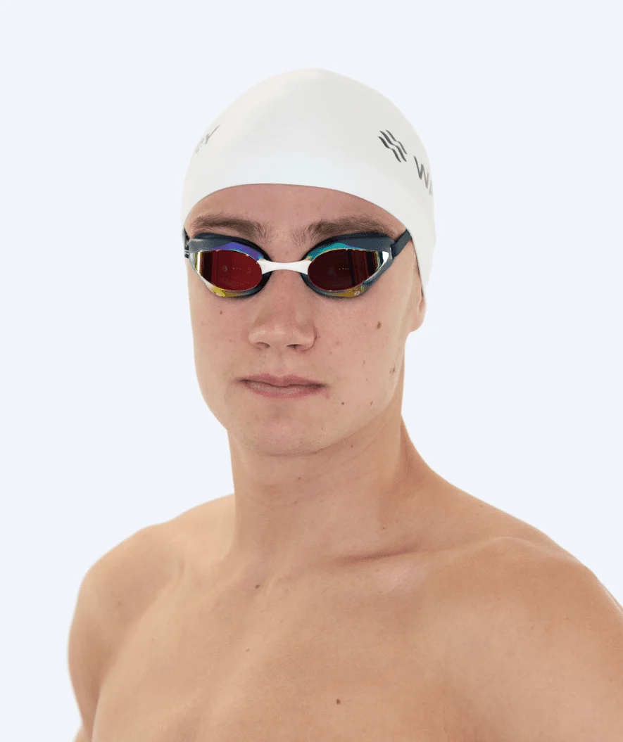 Watery Elite okulary do pływania - Poseidon Ultra Mirror - Ciemnoniebieski/złoty - Image 6