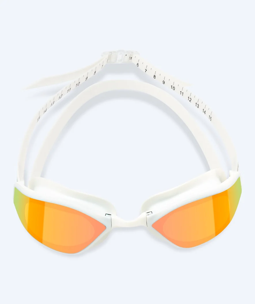 Watery Elite okulary do pływania - Storm Racer Mirror - Biały/złoty - Image 2