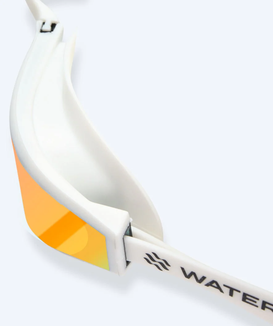 Watery Elite okulary do pływania - Storm Racer Mirror - Biały/złoty - Image 5