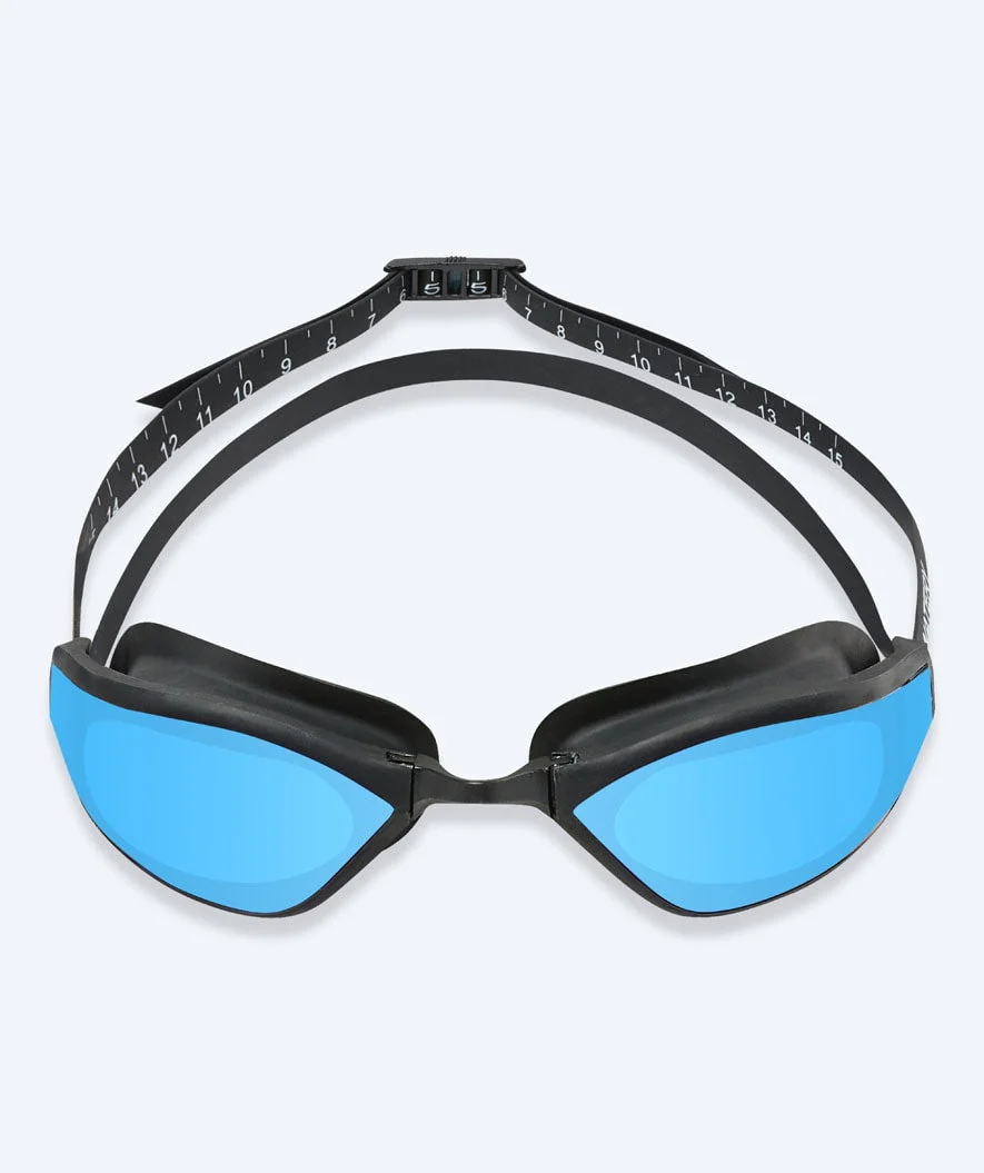 Watery Elite okulary do pływania - Storm Racer Mirror - Czarny/niebieski - Image 2