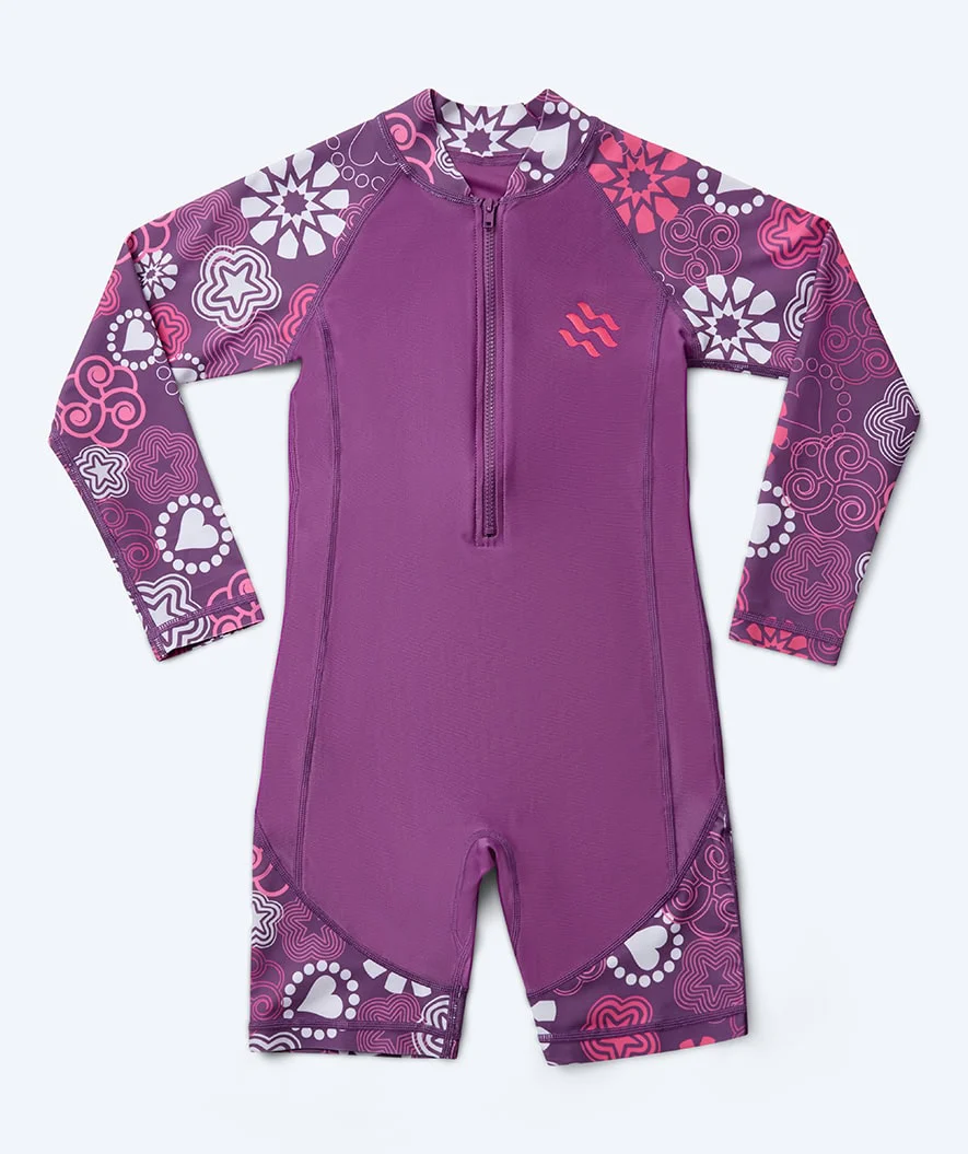 Watery kombinezon UV dla dzieci - Athena Langærmet Rashguard - Fioletowy - Image 4