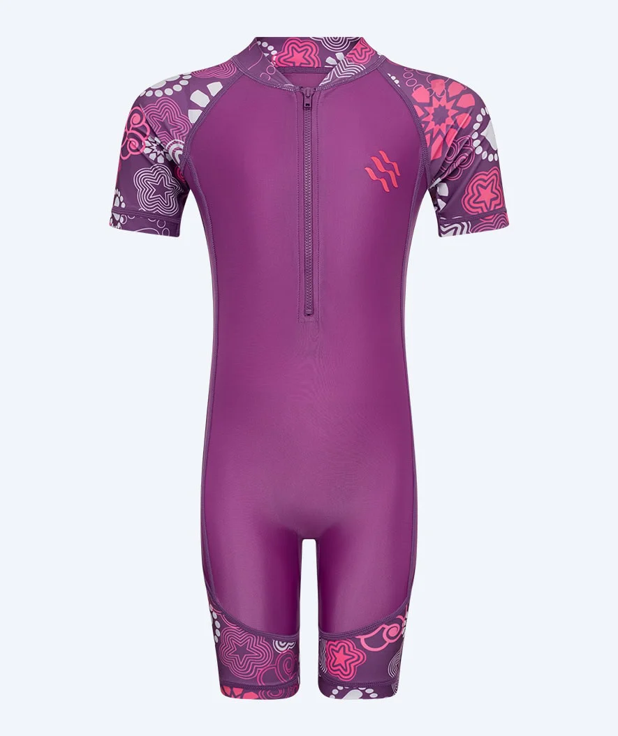 Watery kombinezon UV dla dzieci - Athena Kortærmet Rashguard - Fioletowy - Image 3