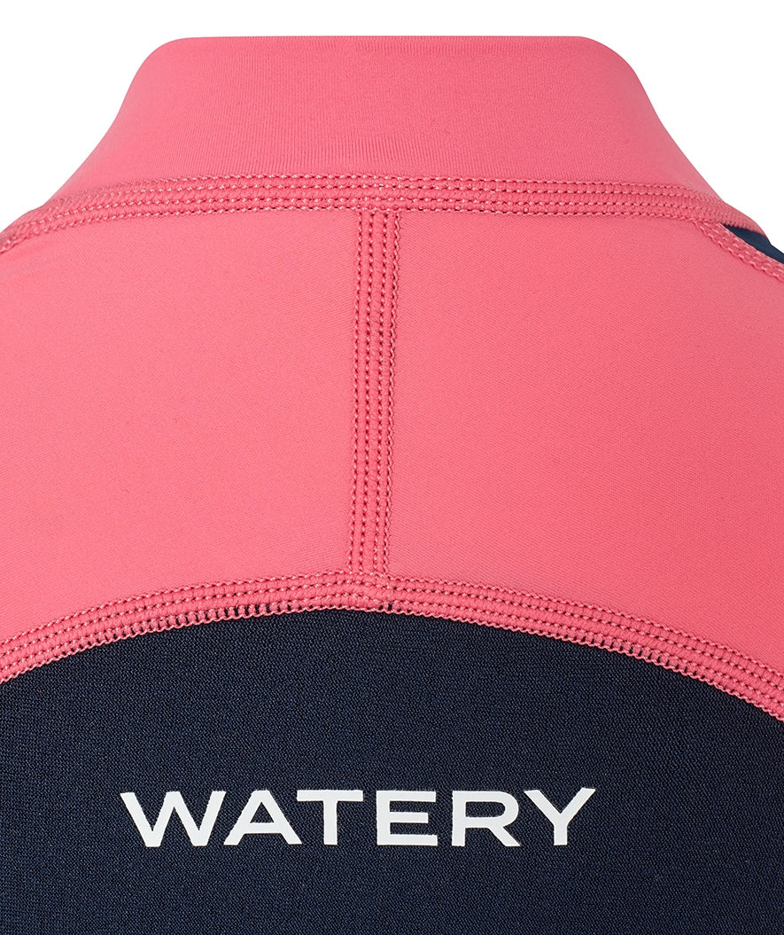 Watery kombinezon UV dla dzieci - Calypso Full-Body - Koralowy/ciemnoniebieski - Image 11
