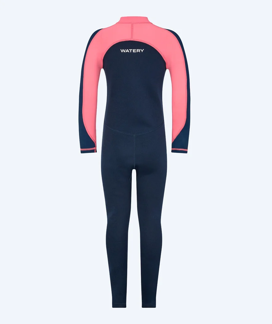 Watery kombinezon UV dla dzieci - Calypso Full-Body - Koralowy/ciemnoniebieski - Image 5