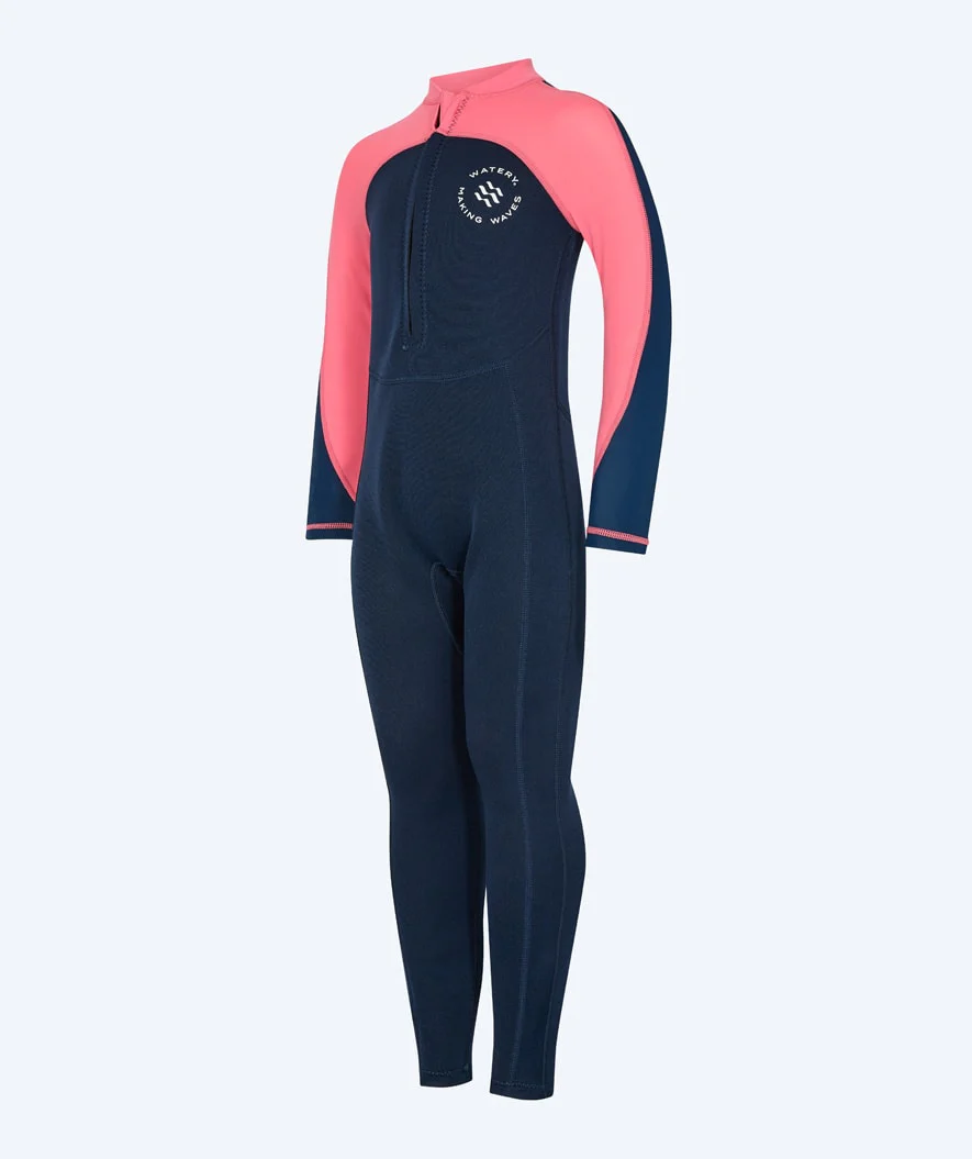 Watery kombinezon UV dla dzieci - Calypso Full-Body - Koralowy/ciemnoniebieski - Image 9