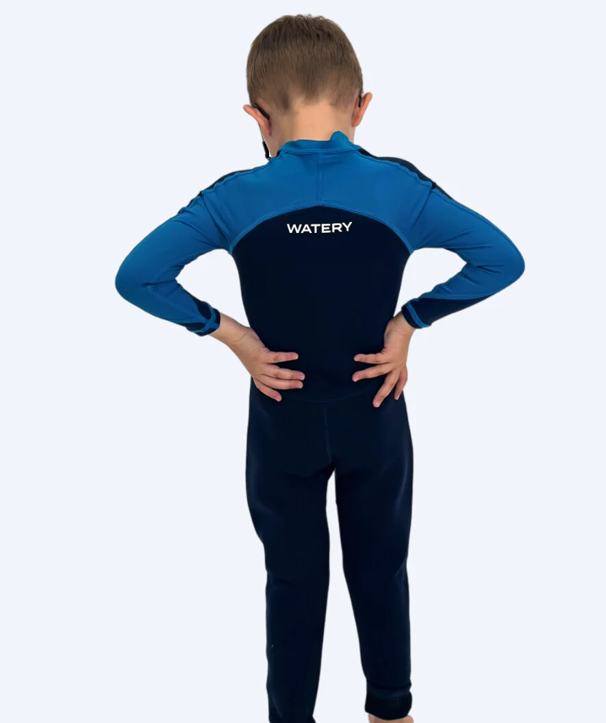 Watery kombinezon UV dla dzieci - Calypso Full-Body - Niebieski/ciemnoniebieski - Image 13