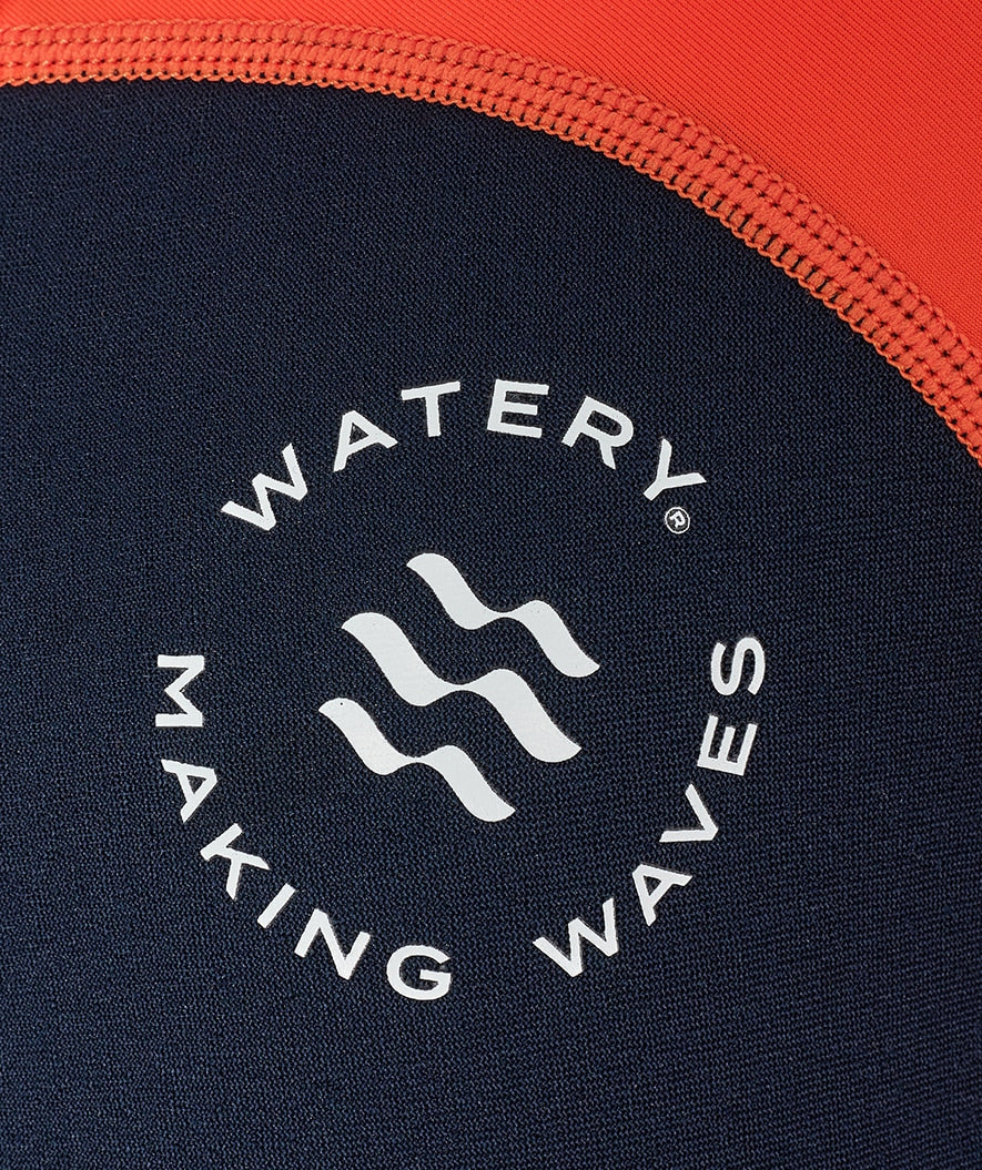 Watery kombinezon UV dla dzieci - Calypso Full-Body - Pomarańczowy/niebieski - Image 13