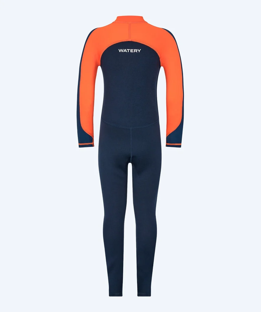 Watery kombinezon UV dla dzieci - Calypso Full-Body - Pomarańczowy/niebieski - Image 5
