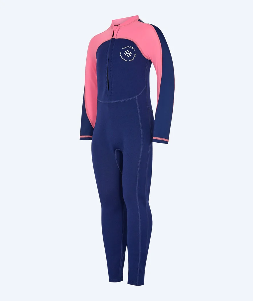 Watery kombinezon UV dla dzieci - Calypso Full-Body - Różowy/Ciemnoniebieski - Image 10