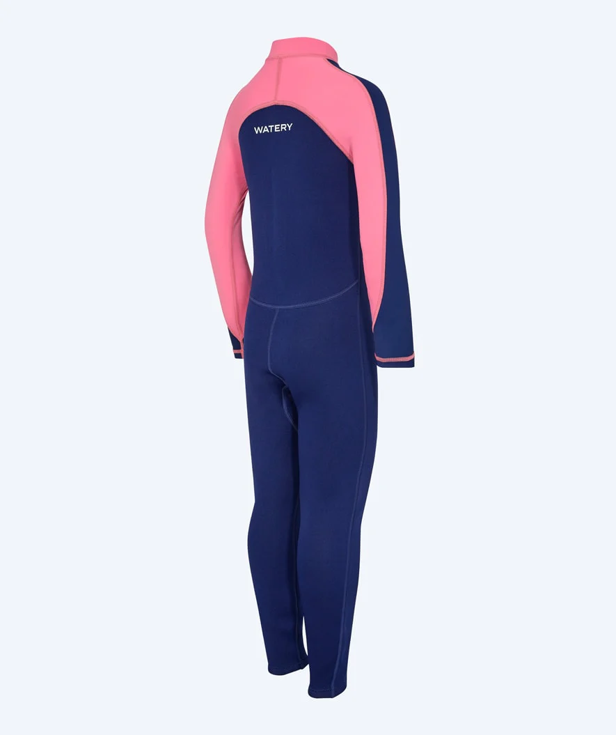 Watery kombinezon UV dla dzieci - Calypso Full-Body - Różowy/Ciemnoniebieski - Image 11