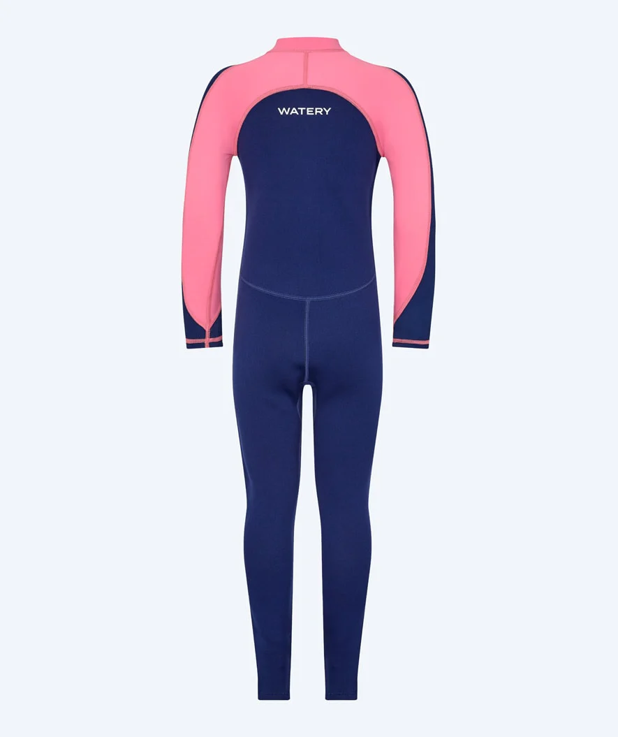 Watery kombinezon UV dla dzieci - Calypso Full-Body - Różowy/Ciemnoniebieski - Image 5