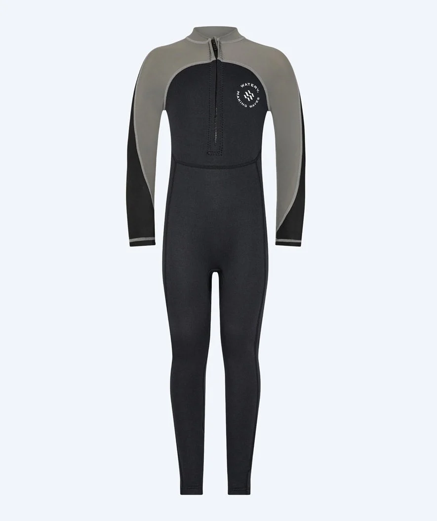 Watery kombinezon UV dla dzieci - Calypso Full-Body - Szary/czarny - Image 2