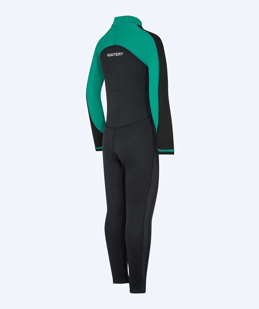 Watery kombinezon UV dla dzieci - Calypso Full-Body - Zielony/czarny - Image 10