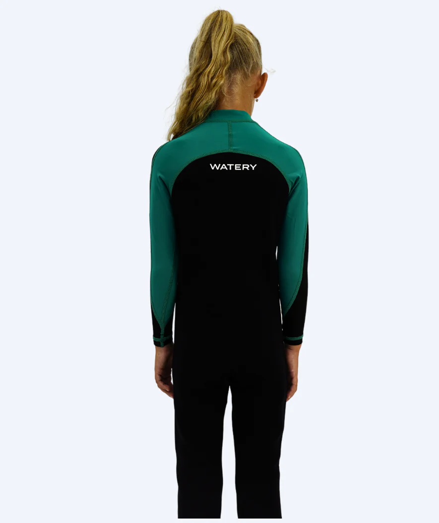 Watery kombinezon UV dla dzieci - Calypso Full-Body - Zielony/czarny - Image 16