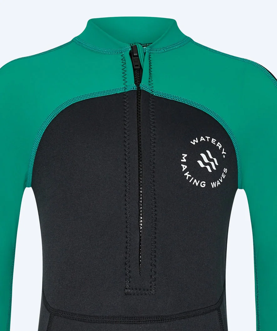 Watery kombinezon UV dla dzieci - Calypso Full-Body - Zielony/czarny - Image 7