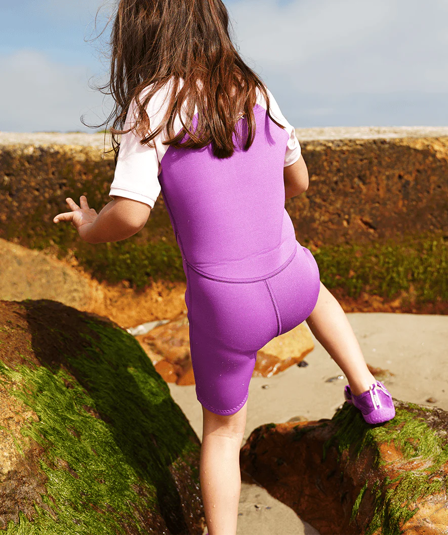 Watery kombinezon UV dla dzieci - Calypso Shorty - Atlantic Purple - Image 10