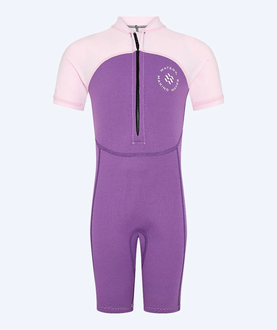 Watery kombinezon UV dla dzieci - Calypso Shorty - Atlantic Purple - Image 2