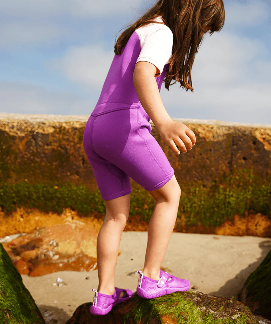 Watery kombinezon UV dla dzieci - Calypso Shorty - Atlantic Purple - Image 9