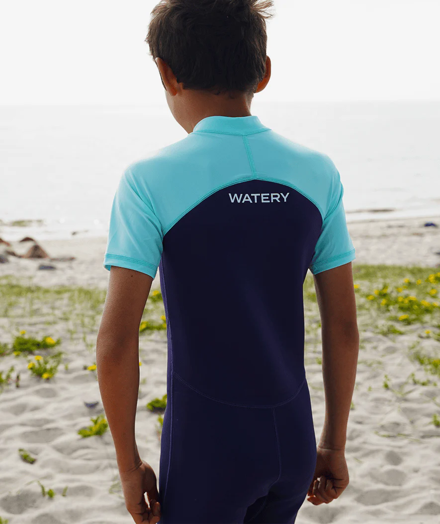 Watery kombinezon UV dla dzieci - Calypso Shorty - Atlantic Turquoise - Image 11