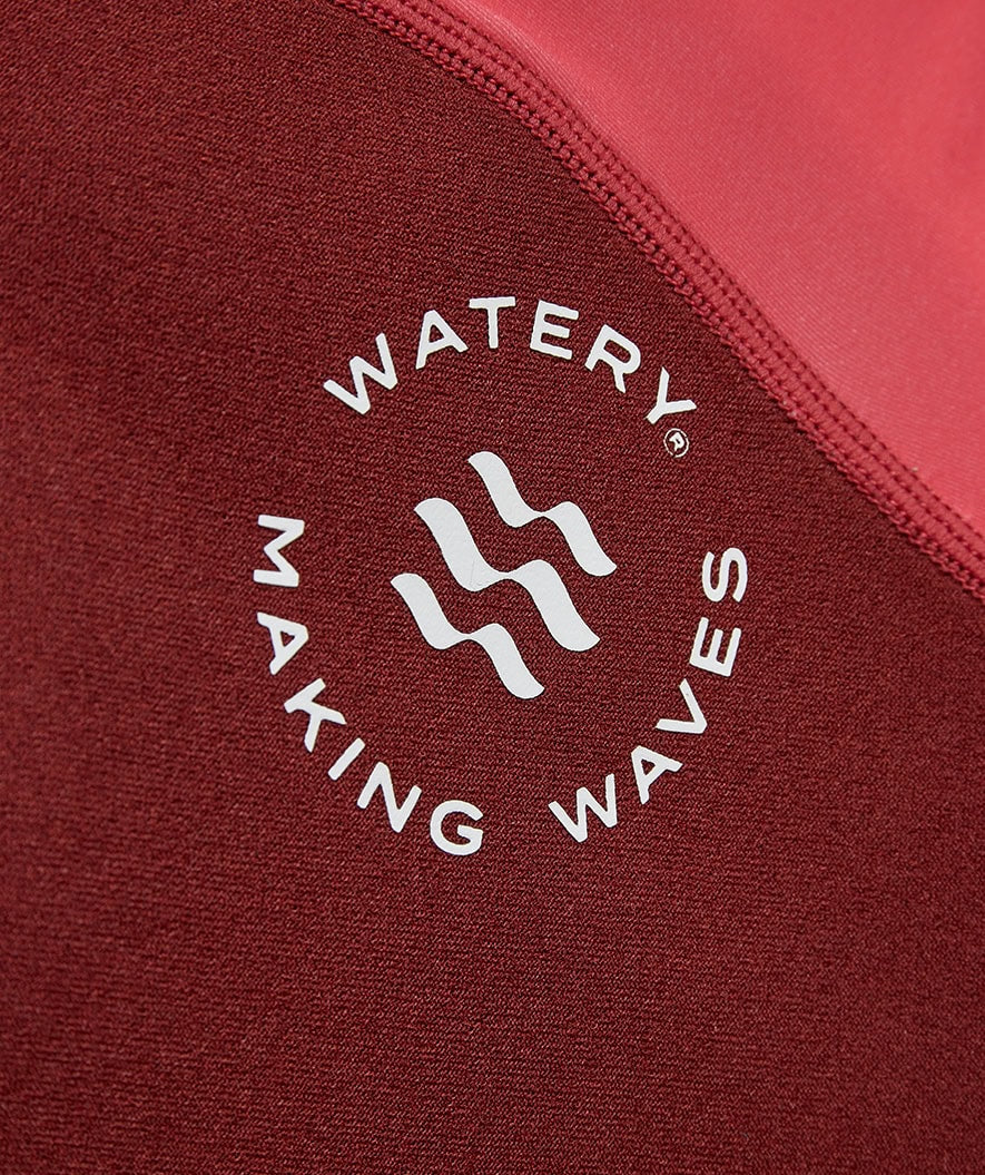 Watery kombinezon UV dla dzieci - Calypso Shorty - Czerwony/różowy - Image 15