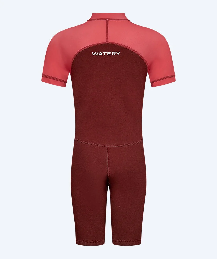 Watery kombinezon UV dla dzieci - Calypso Shorty - Czerwony/różowy - Image 3