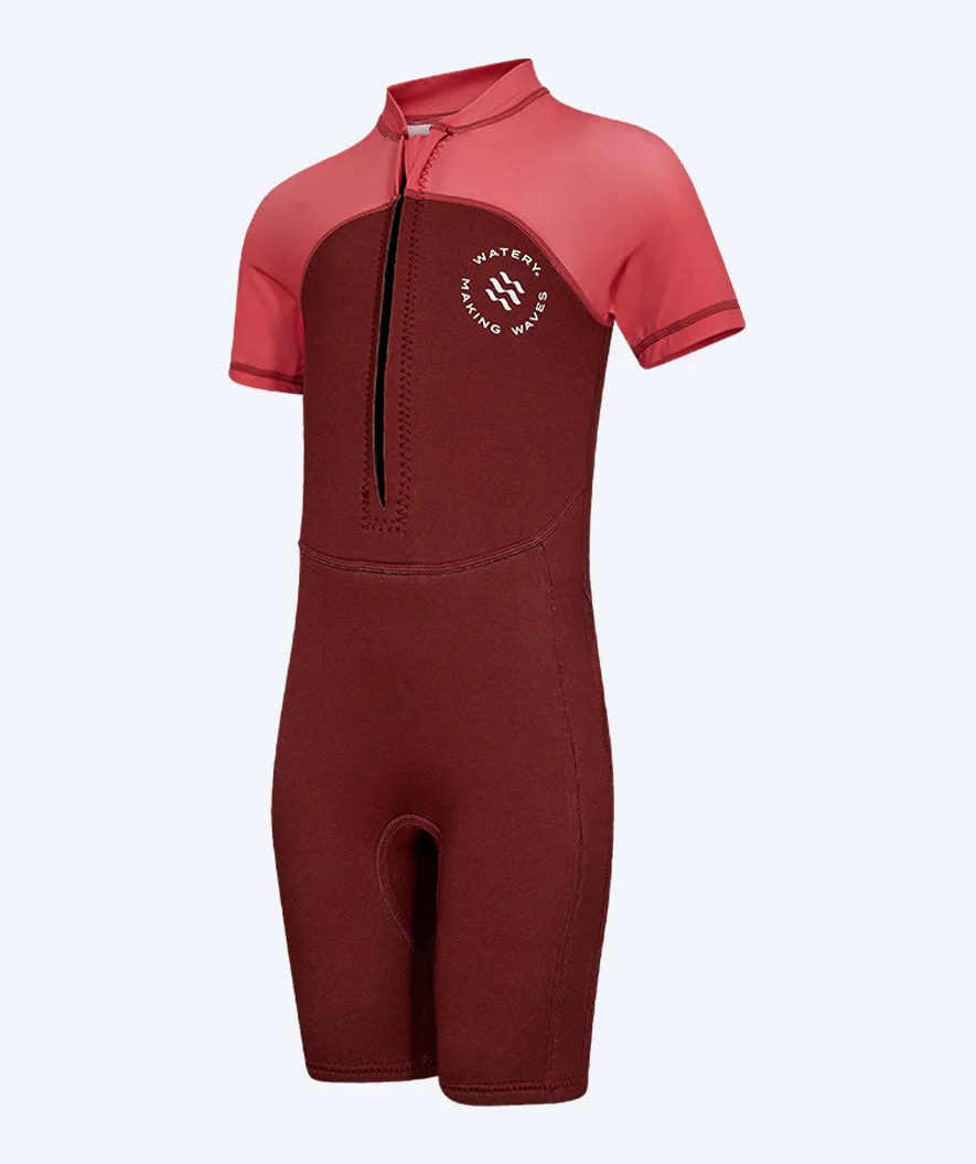 Watery kombinezon UV dla dzieci - Calypso Shorty - Czerwony/różowy - Image 8