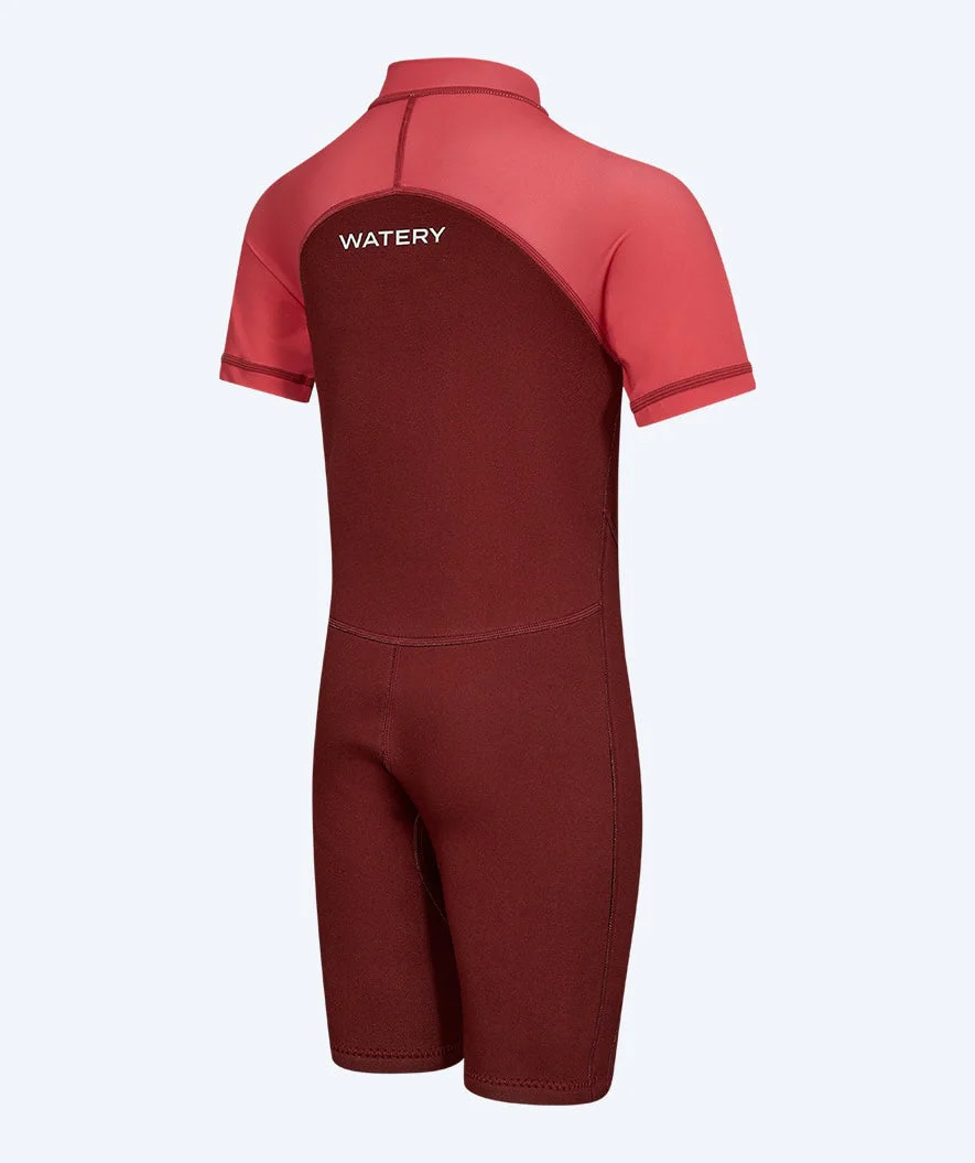 Watery kombinezon UV dla dzieci - Calypso Shorty - Czerwony/różowy - Image 9
